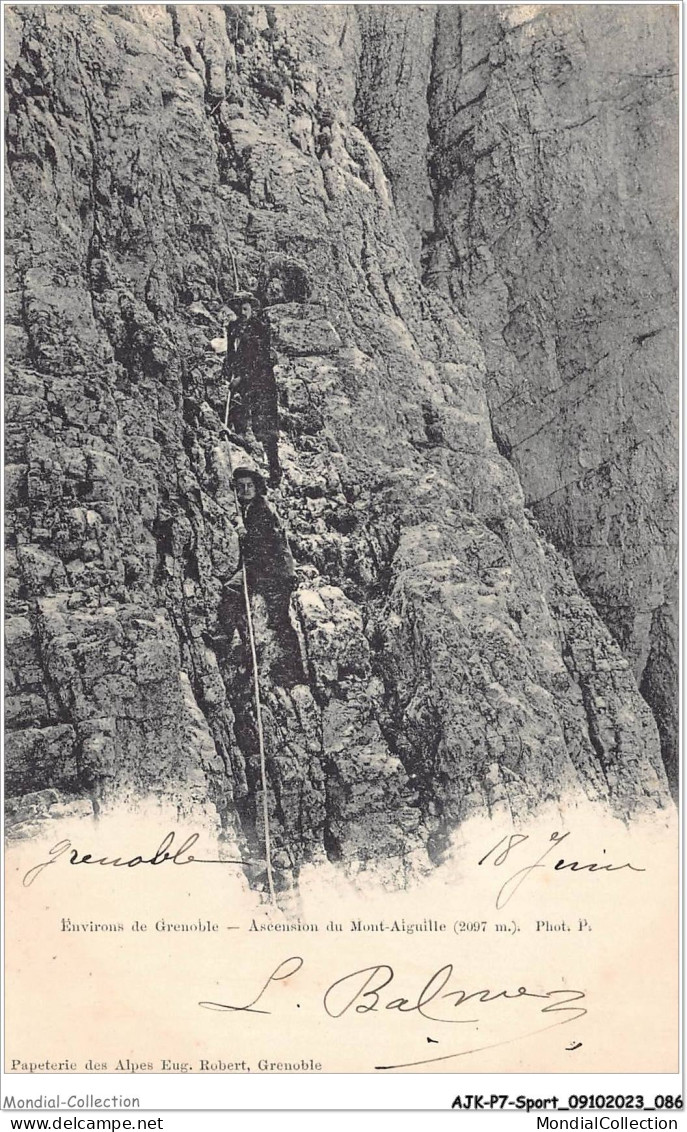 AJKP7-0694 - SPORT - ENVIRONS DE GRENOBLE - ASCENSION DU MONT-AIGUILLE  - Climbing