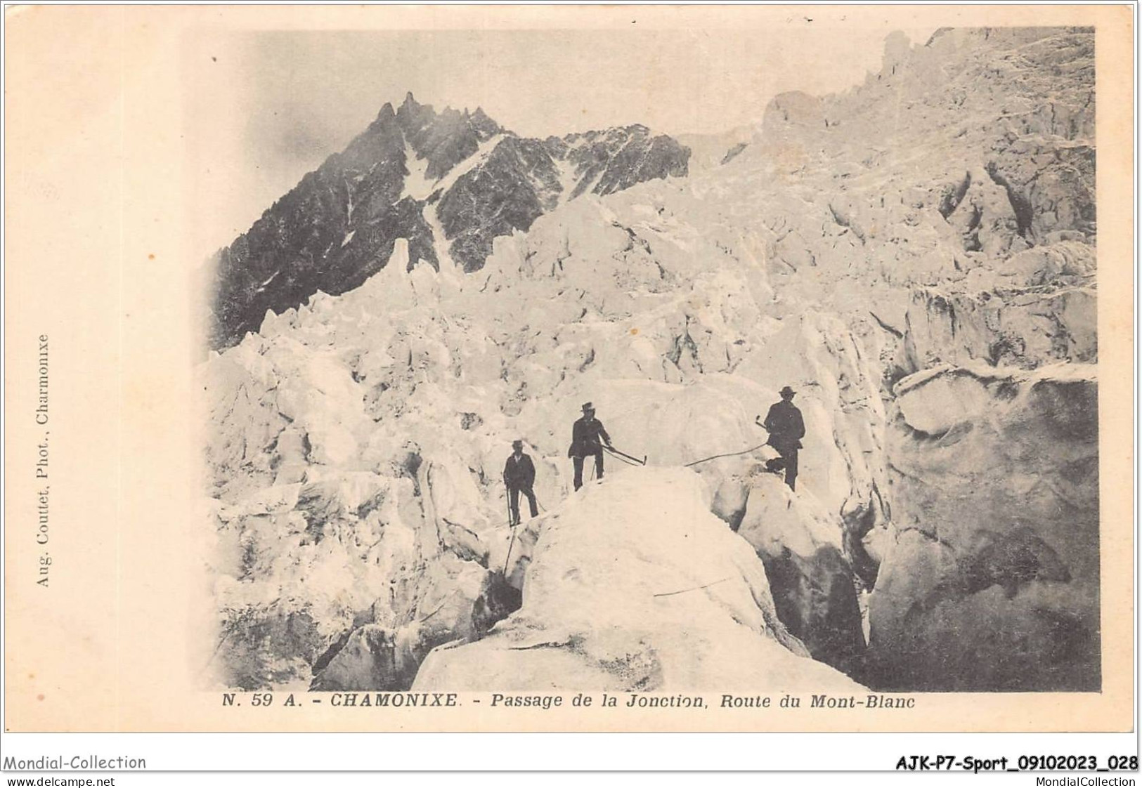 AJKP7-0665 - SPORT - CHAMONIX - PASSAGE DE LA JONCTION - ROUTE DU MONT-BLANC  - Alpinismus, Bergsteigen