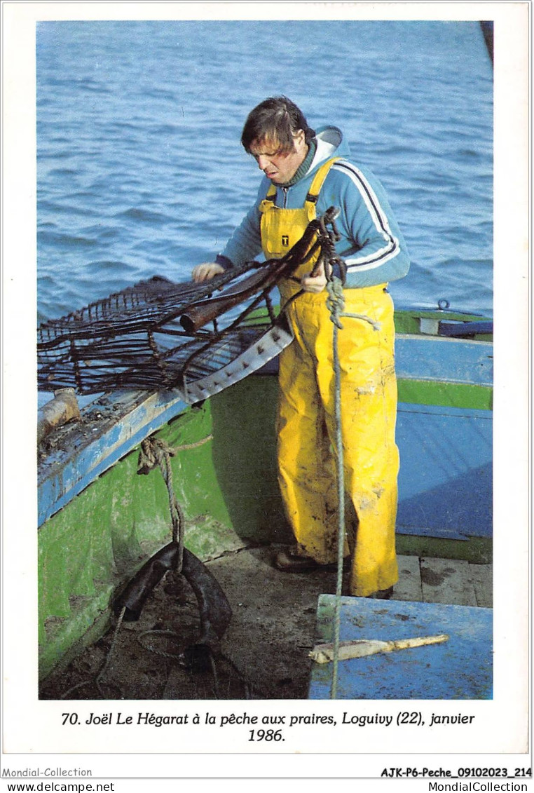 AJKP6-0642 - PECHE - JOËL LE HEGARAT A LA PECHE AUX PRAIRES - LOGUIVY - Pesca