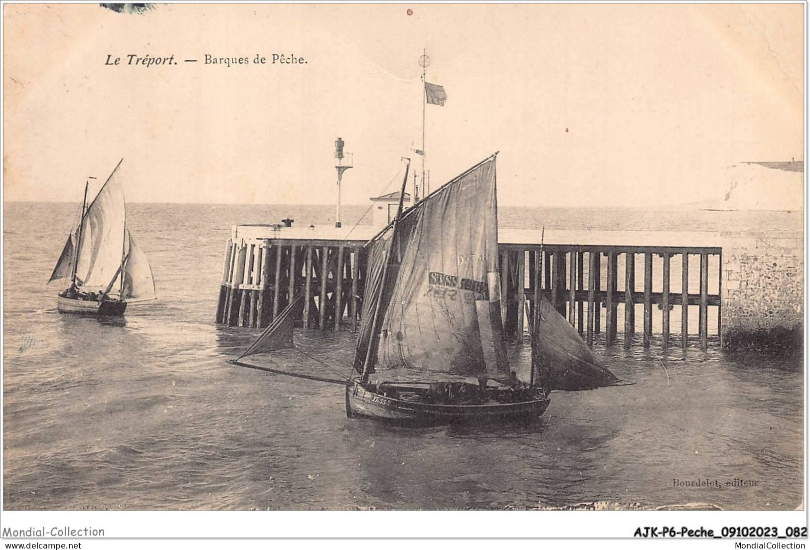 AJKP6-0576 - PECHE - LE TREPORT - BARQUES DE PECHE - Pêche