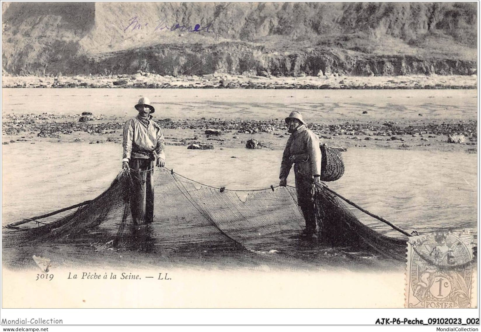 AJKP6-0536 - PECHE - LA PECHE A LA SEINE  - Pesca