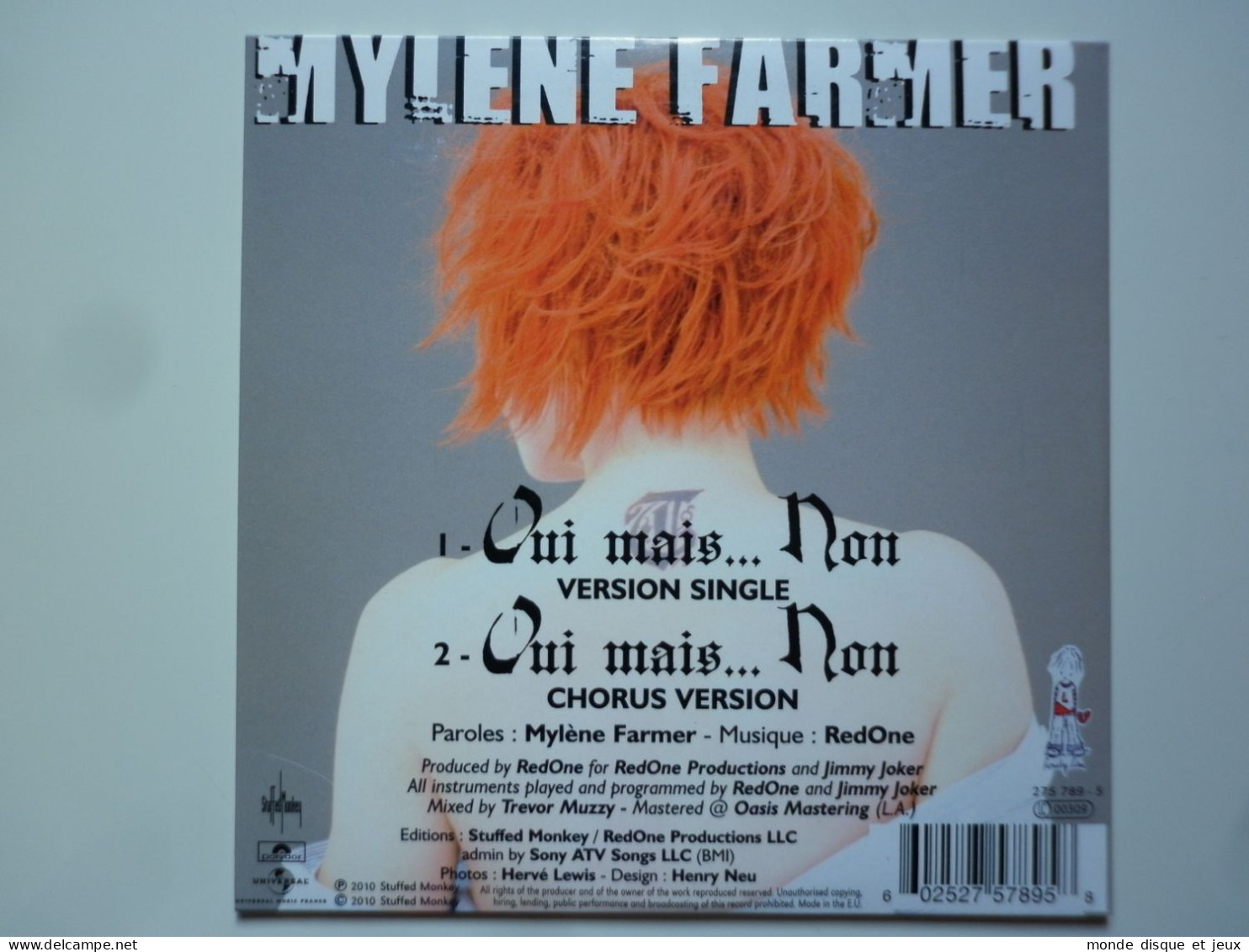 Mylene Farmer Cd Single Oui Mais Non - Sonstige - Franz. Chansons