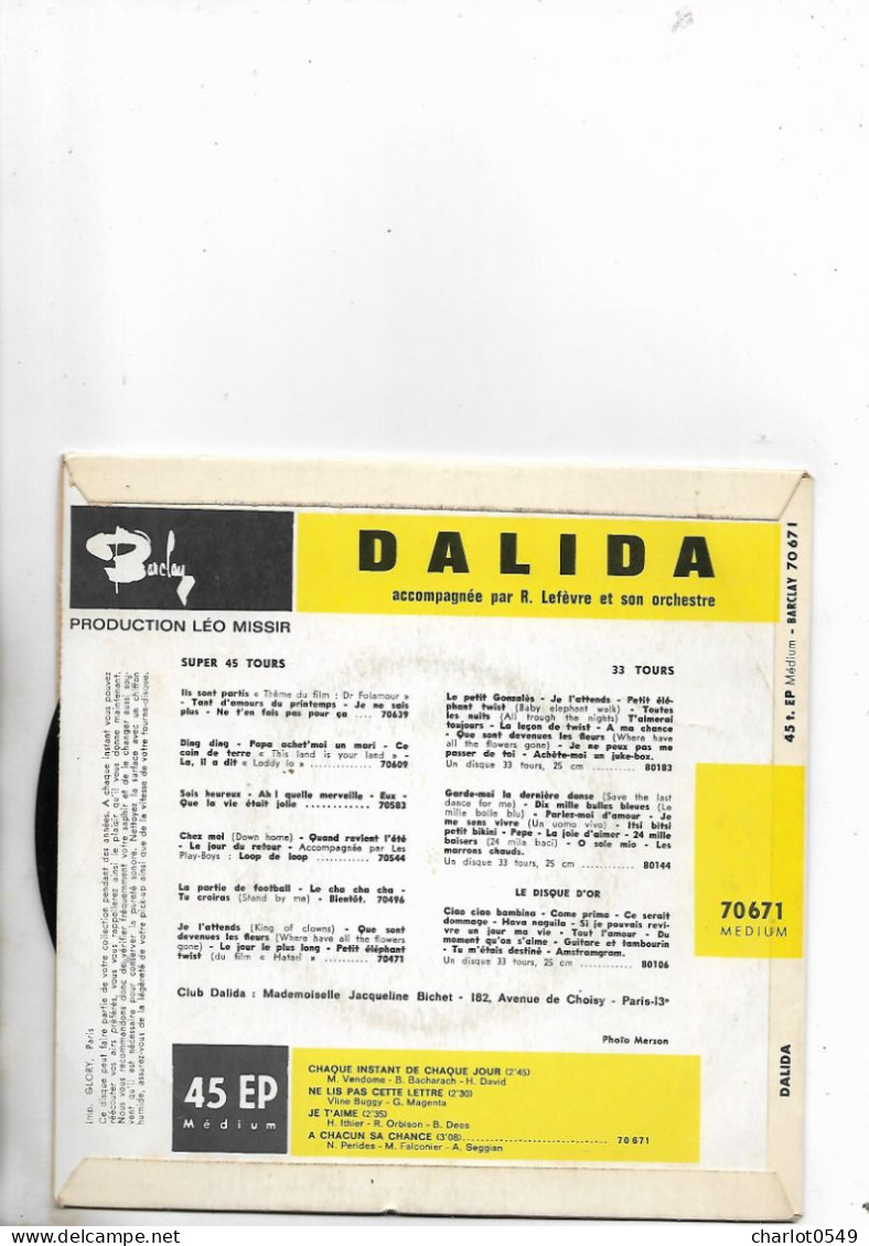 4 Titres Dalida - Otros & Sin Clasificación