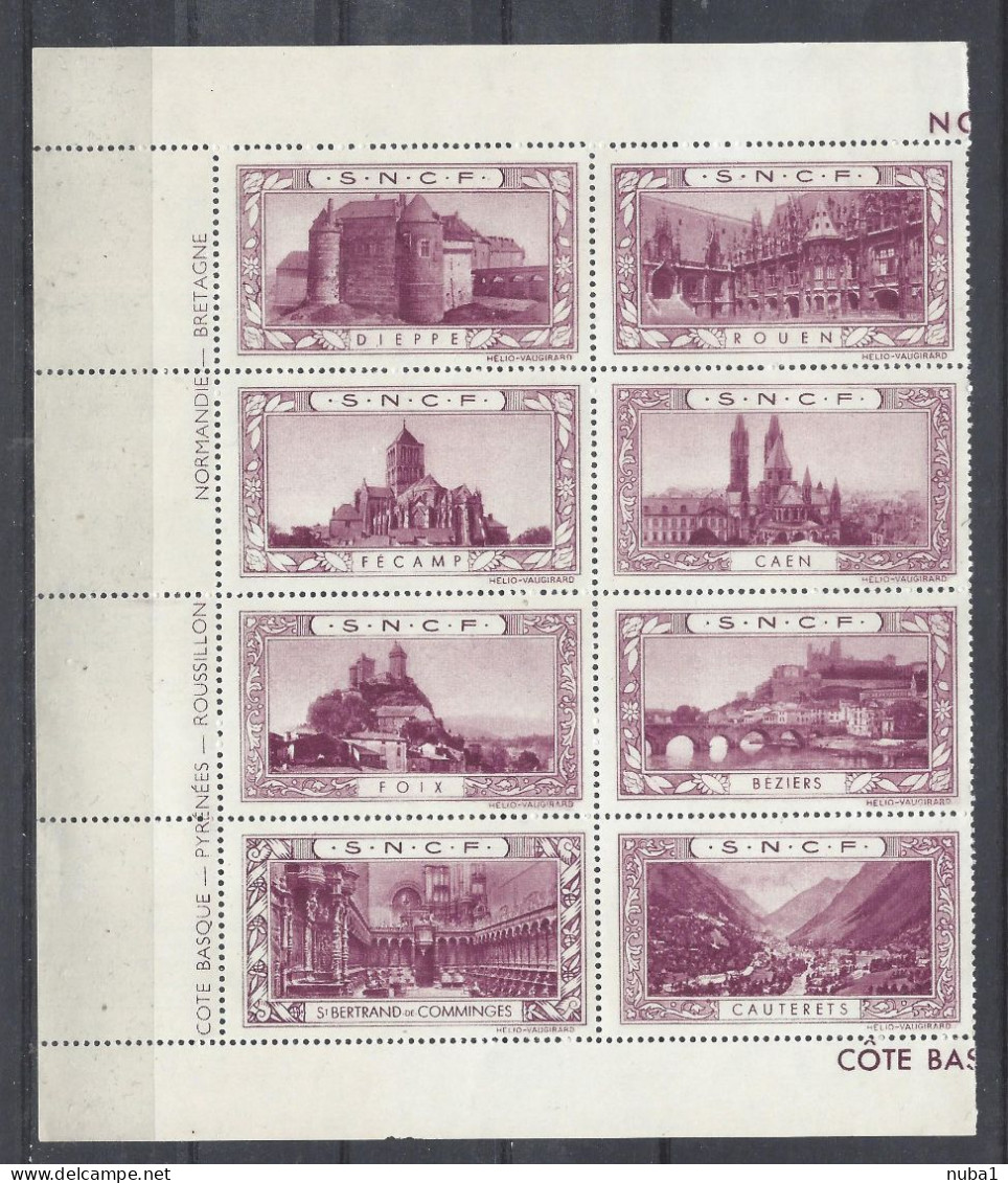 Lot Vignettes SNCF ** - Unused Stamps