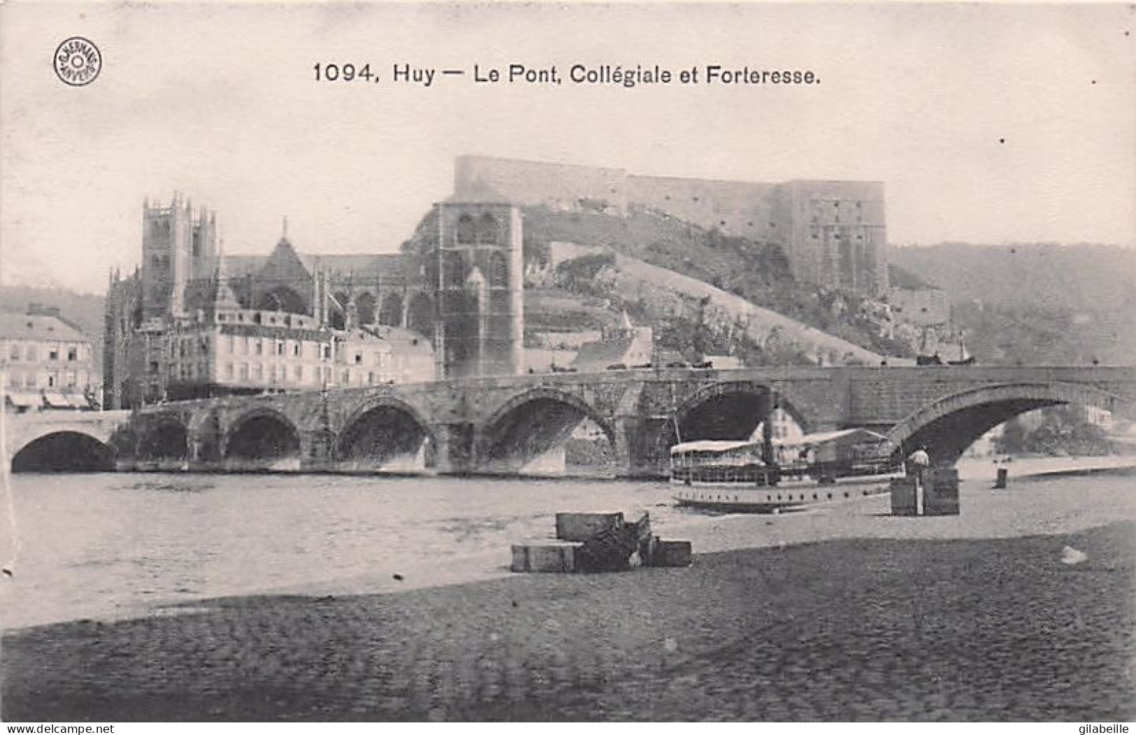 Liege - HUY - Le Pont , La Collégiale Et La Forteresse - Huy