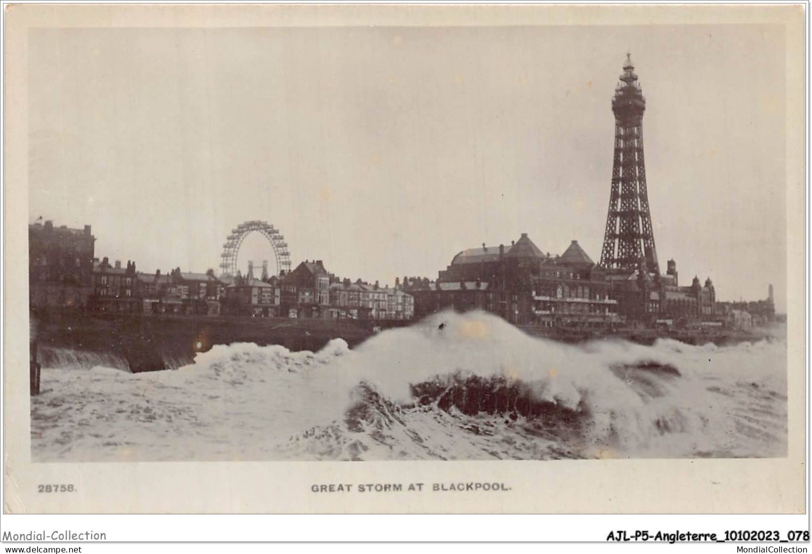 AJLP5-ANGLETERRE-0439 - Great Storm At Blackpool  - Blackpool