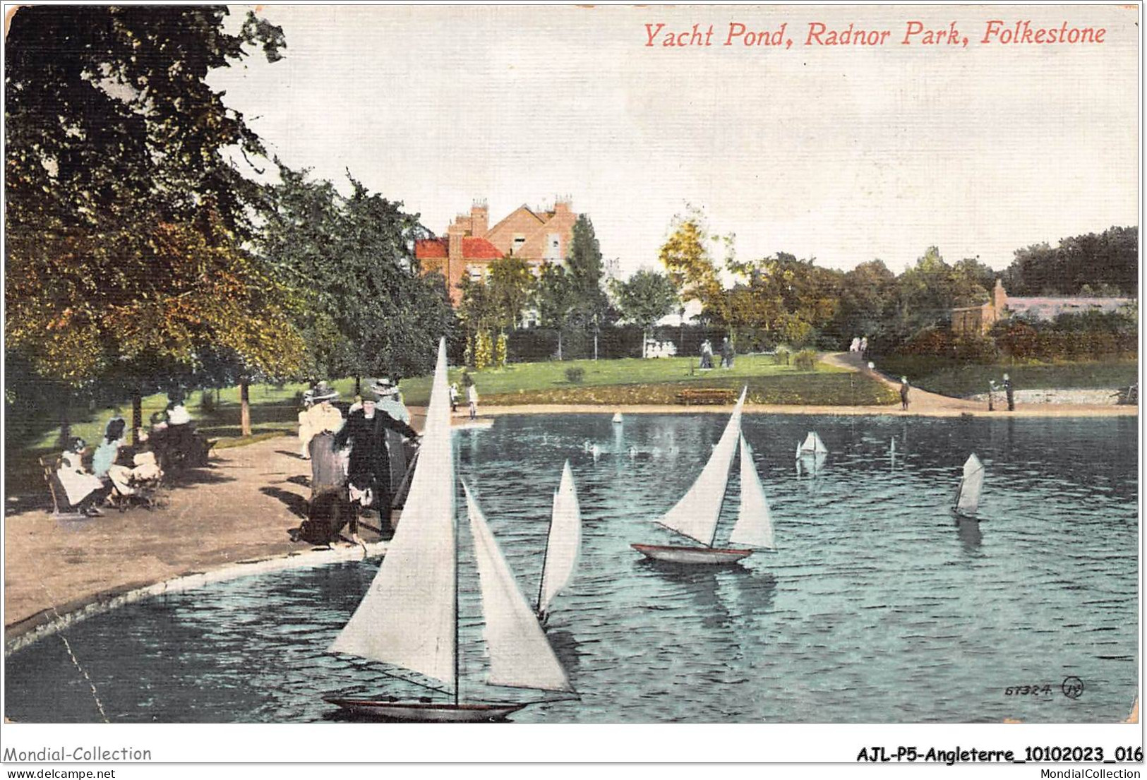 AJLP5-ANGLETERRE-0408 - Yacht Pond - Radnor Park - Folkestone - Folkestone