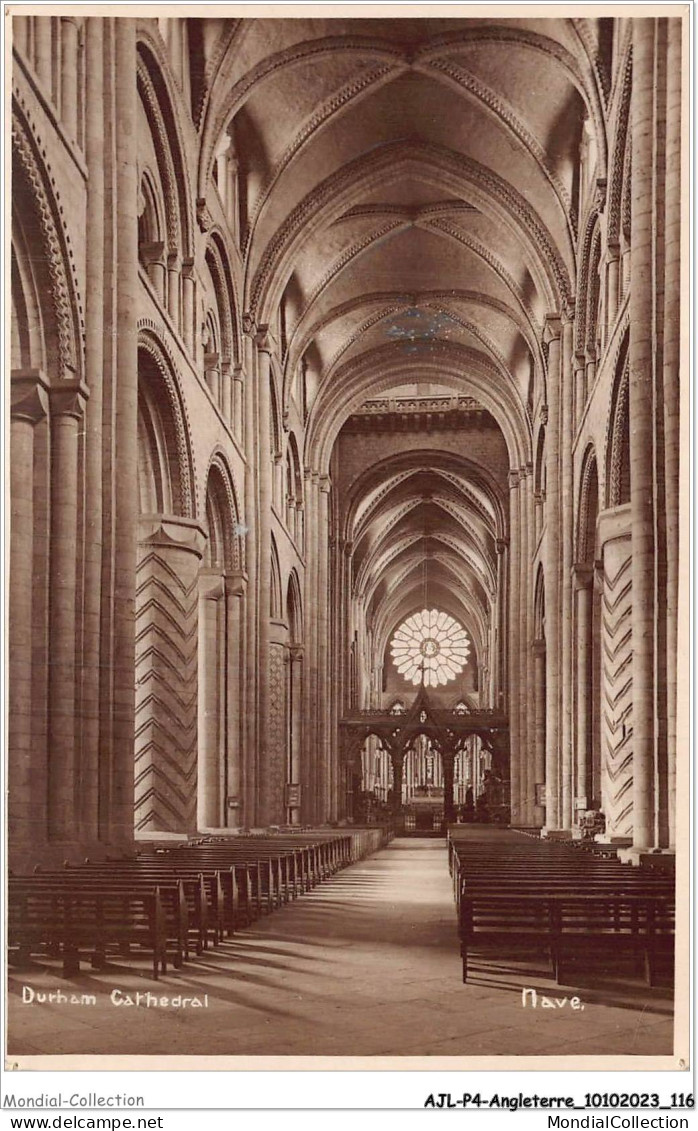 AJLP4-ANGLETERRE-0359 - Durham Cathedral - Nave - Autres & Non Classés