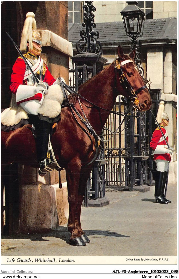 AJLP3-ANGLETERRE-0250 - Life Guard - Whitehall - London - Whitehall