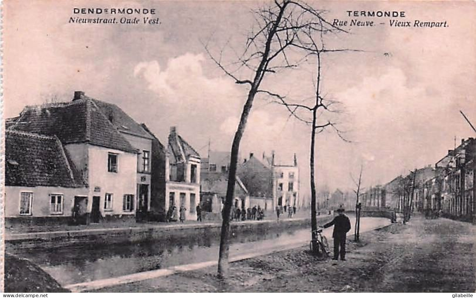 DENDERMONDE - TERMONDE - Rue Neuve - Vieux Remparts - Nieuwstraat Oude Vest - Dendermonde