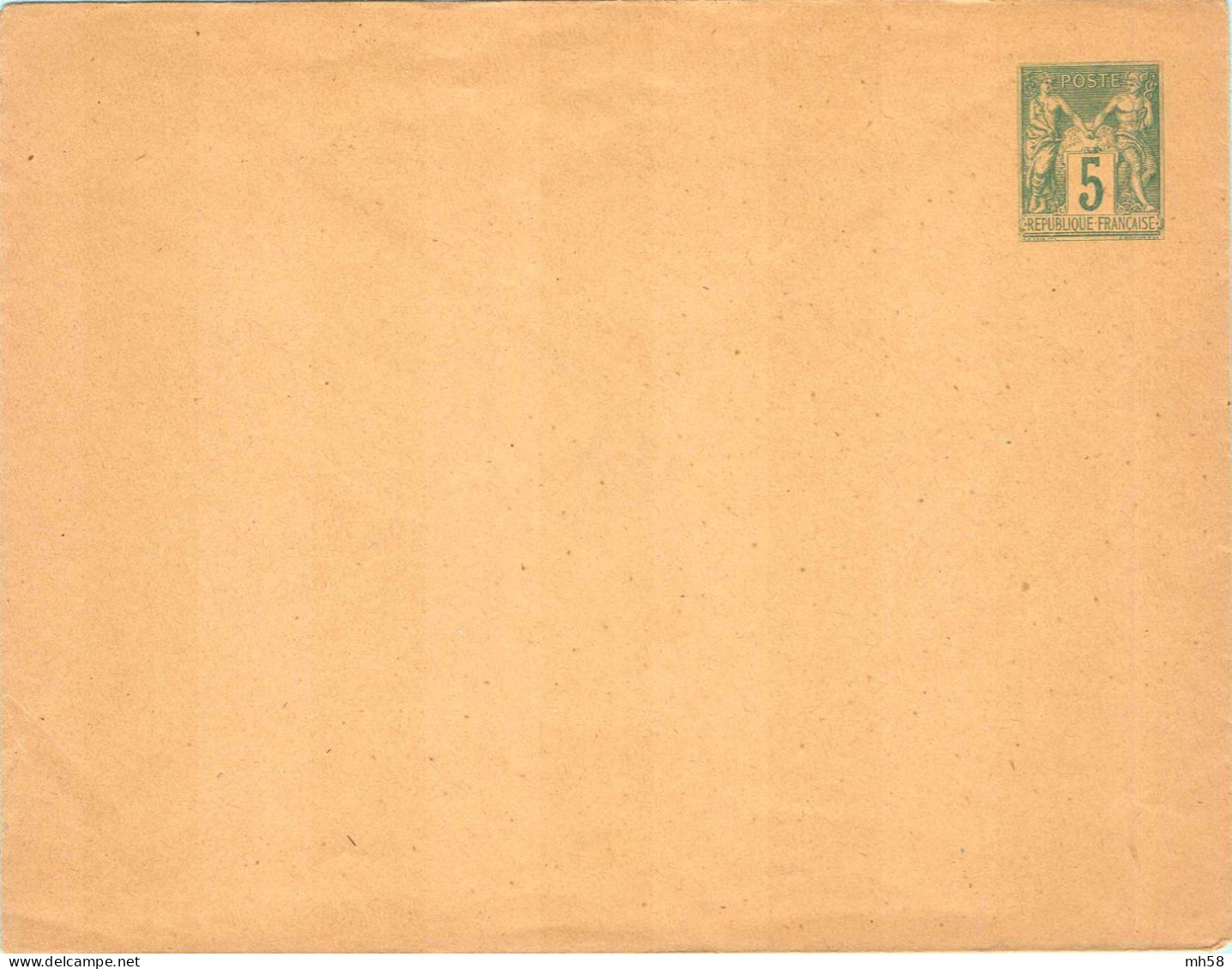 Entier FRANCE - Enveloppe Papier Bulle Neuf - 5c Sage Vert - Enveloppes Types Et TSC (avant 1995)