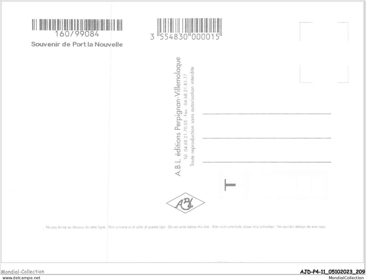 AJDP4-11-0464 - Souvenir De PORT LA NOUVELLE  - Port La Nouvelle
