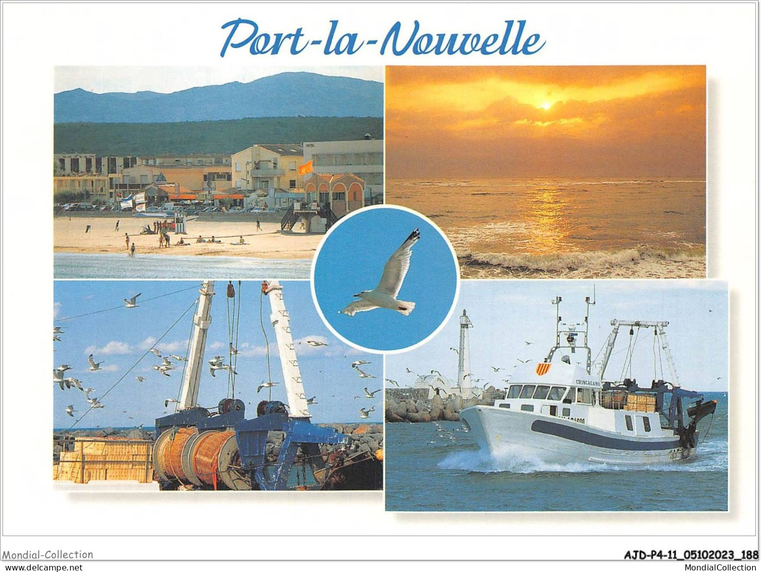 AJDP4-11-0454 - PORT LA NOUVELLE - La Plage - Retour De Pêche  - Port La Nouvelle