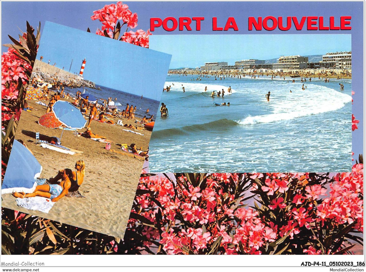 AJDP4-11-0453 - PORT LA NOUVELLE - Le Phare - La Plage  - Port La Nouvelle