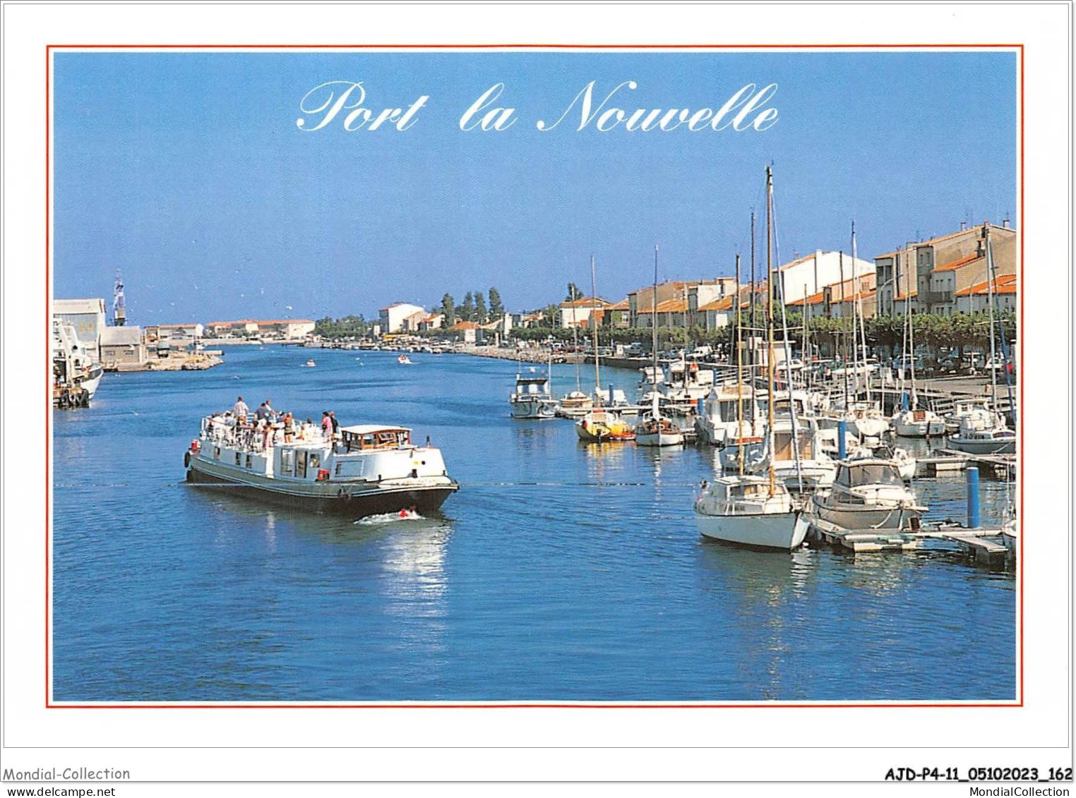 AJDP4-11-0441 - PORT LA NOUVELLE - Le Canal Et Le Port De Plaisance  - Port La Nouvelle