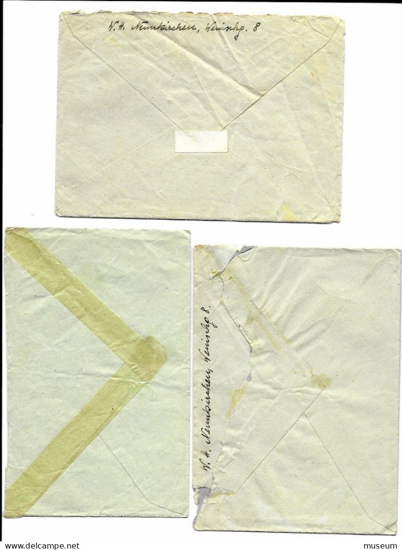 6 Kuverts, Nachkriegszeit, Ca. 1947 - Lettres & Documents