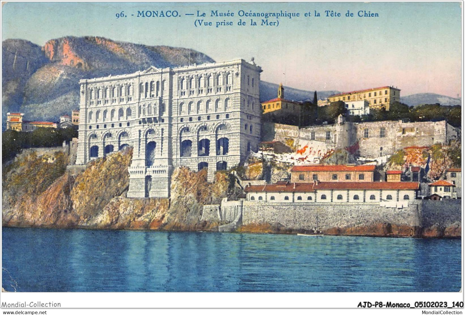 AJDP8-MONACO-0866 - MONACO - Le Musée Océanographique  Et La Tête De Chien  - Museo Oceanográfico