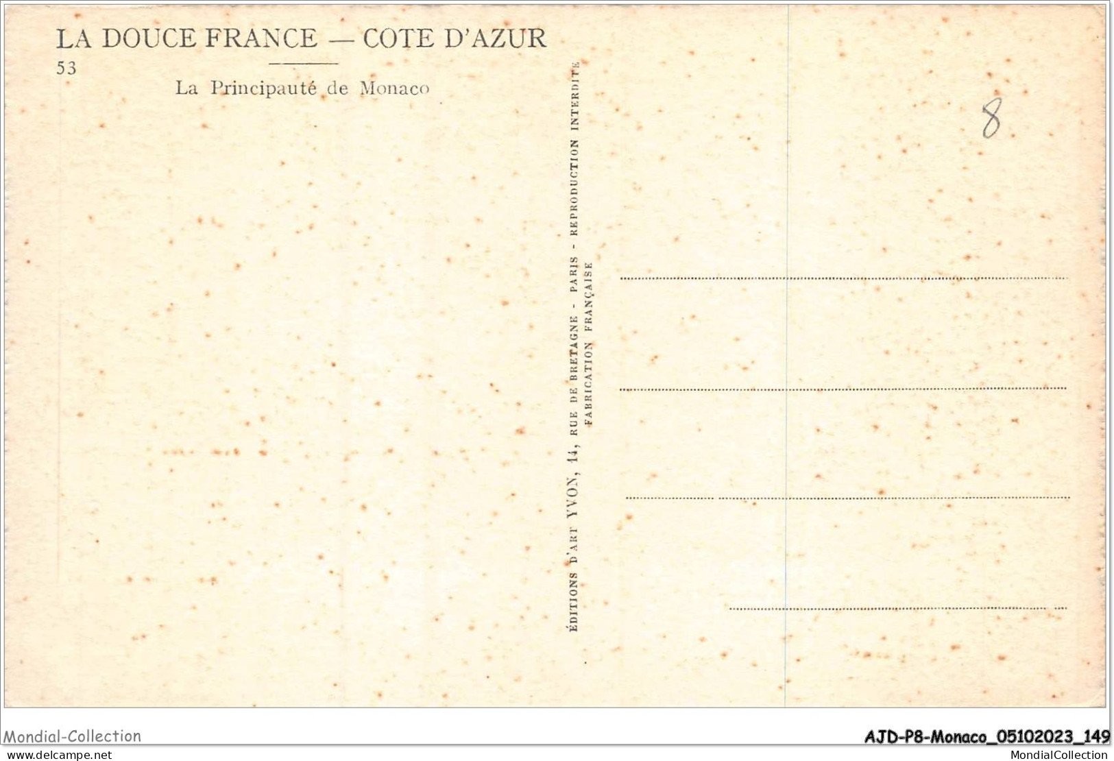 AJDP8-MONACO-0870 - La Principauté De MONACO - Multi-vues, Vues Panoramiques