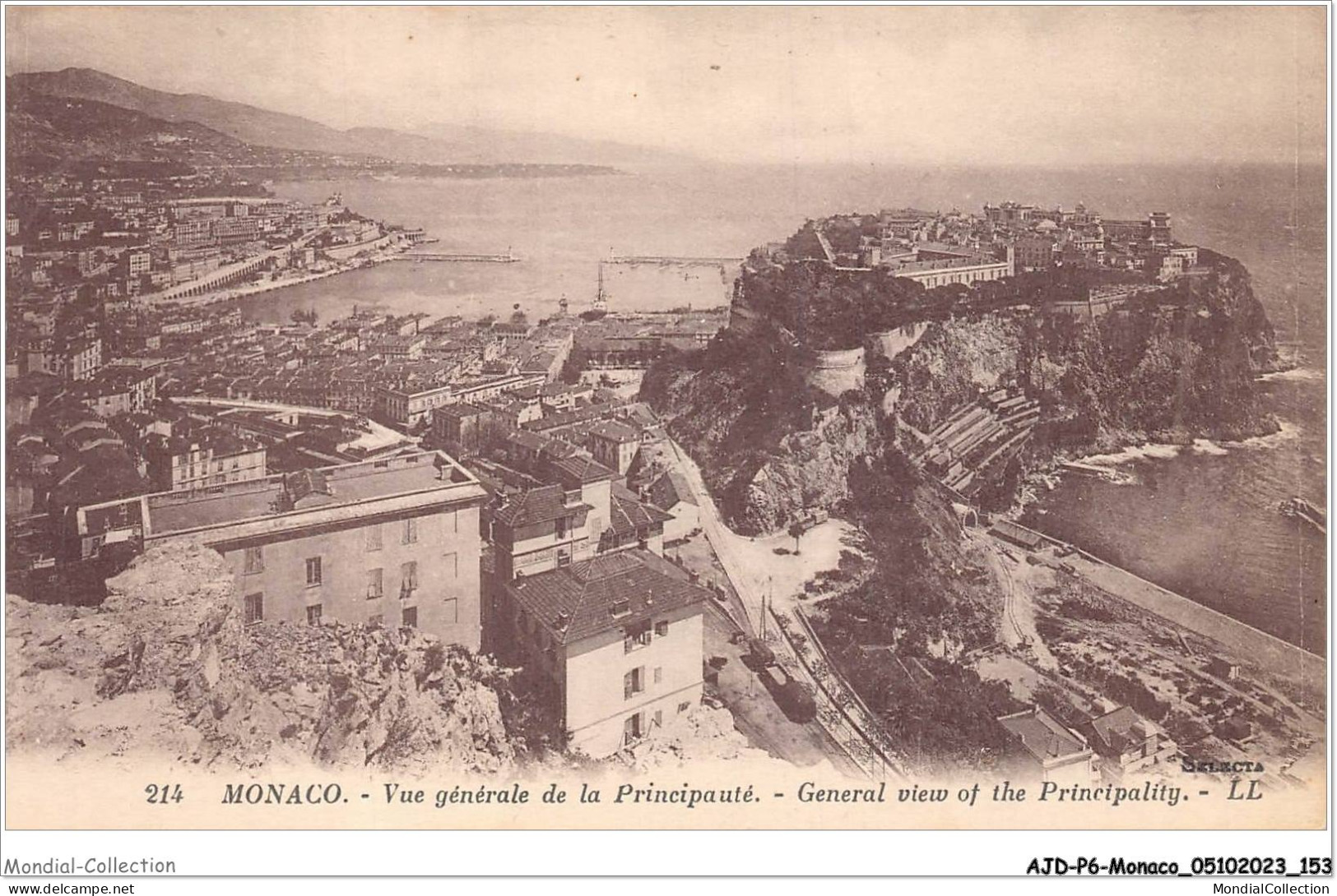 AJDP6-MONACO-0668 - MONACO - Vue Générale De La Principauté  - Mehransichten, Panoramakarten