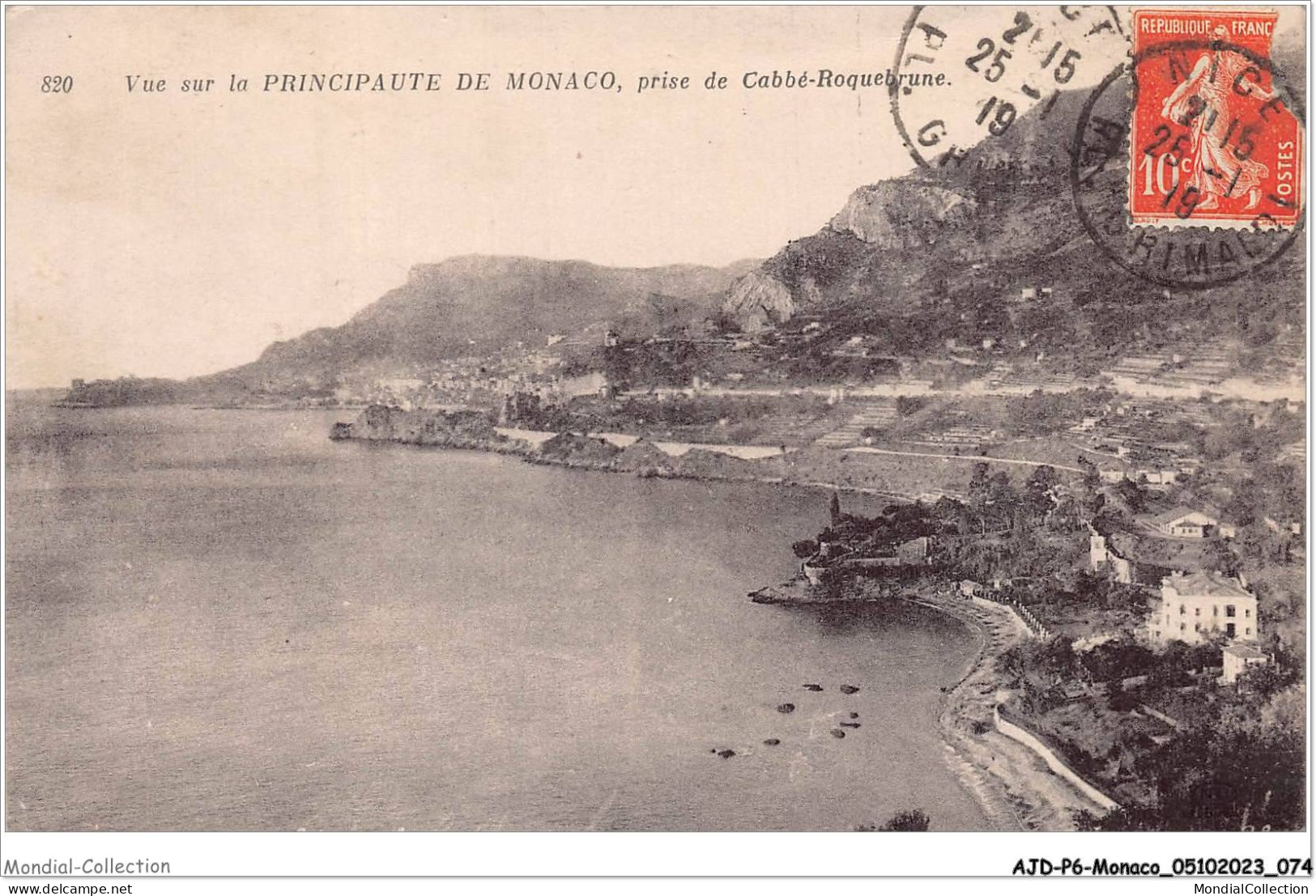 AJDP6-MONACO-0629 - Vue Sur La Principaute De MONACO - Prise De Cabbé-roquebrune  - Panoramic Views