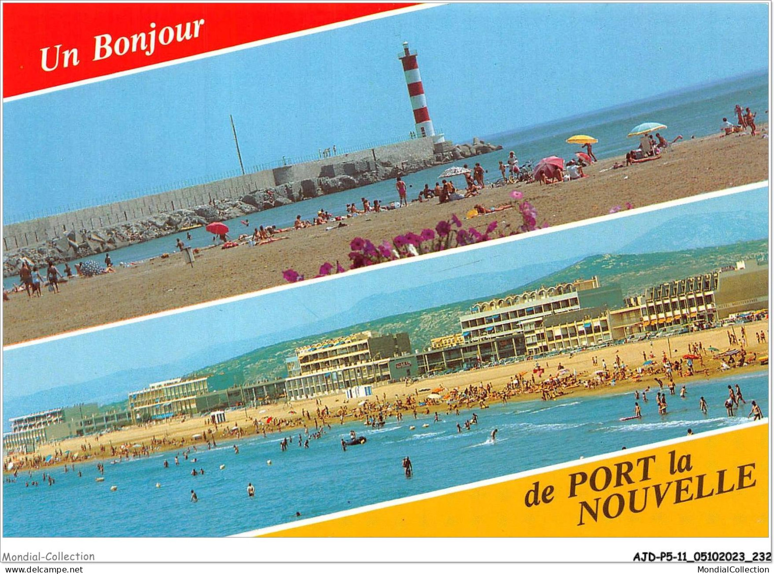 AJDP5-11-0591 - PORT LA NOUVELLE - La Jetée Et Son Phare - La Plage  - Port La Nouvelle