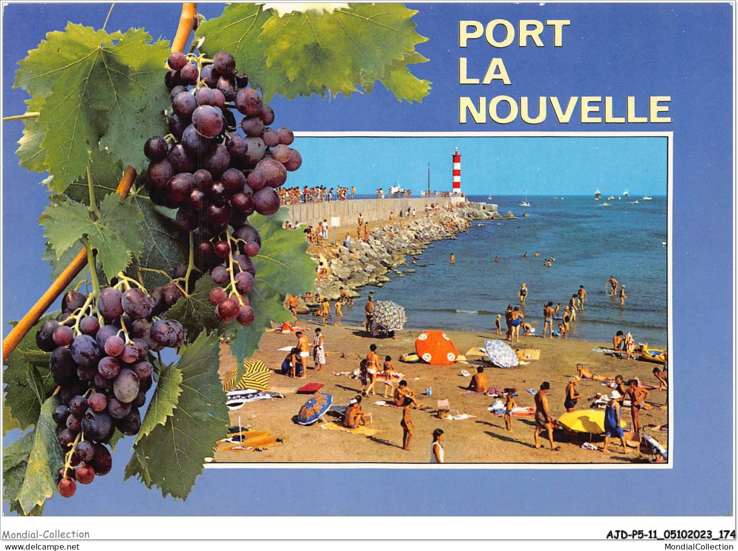 AJDP5-11-0562 - PORT LA NOUVELLE - La Plage - Le Phare  - Port La Nouvelle
