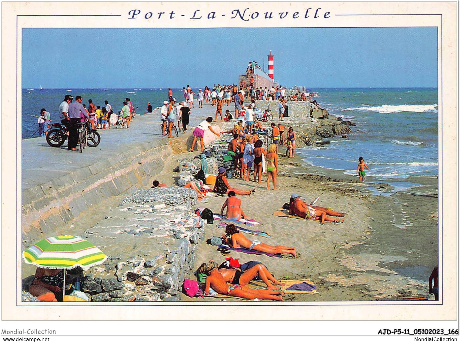 AJDP5-11-0558 - PORT LA NOUVELLE - La Plage - La Jetée  - Port La Nouvelle