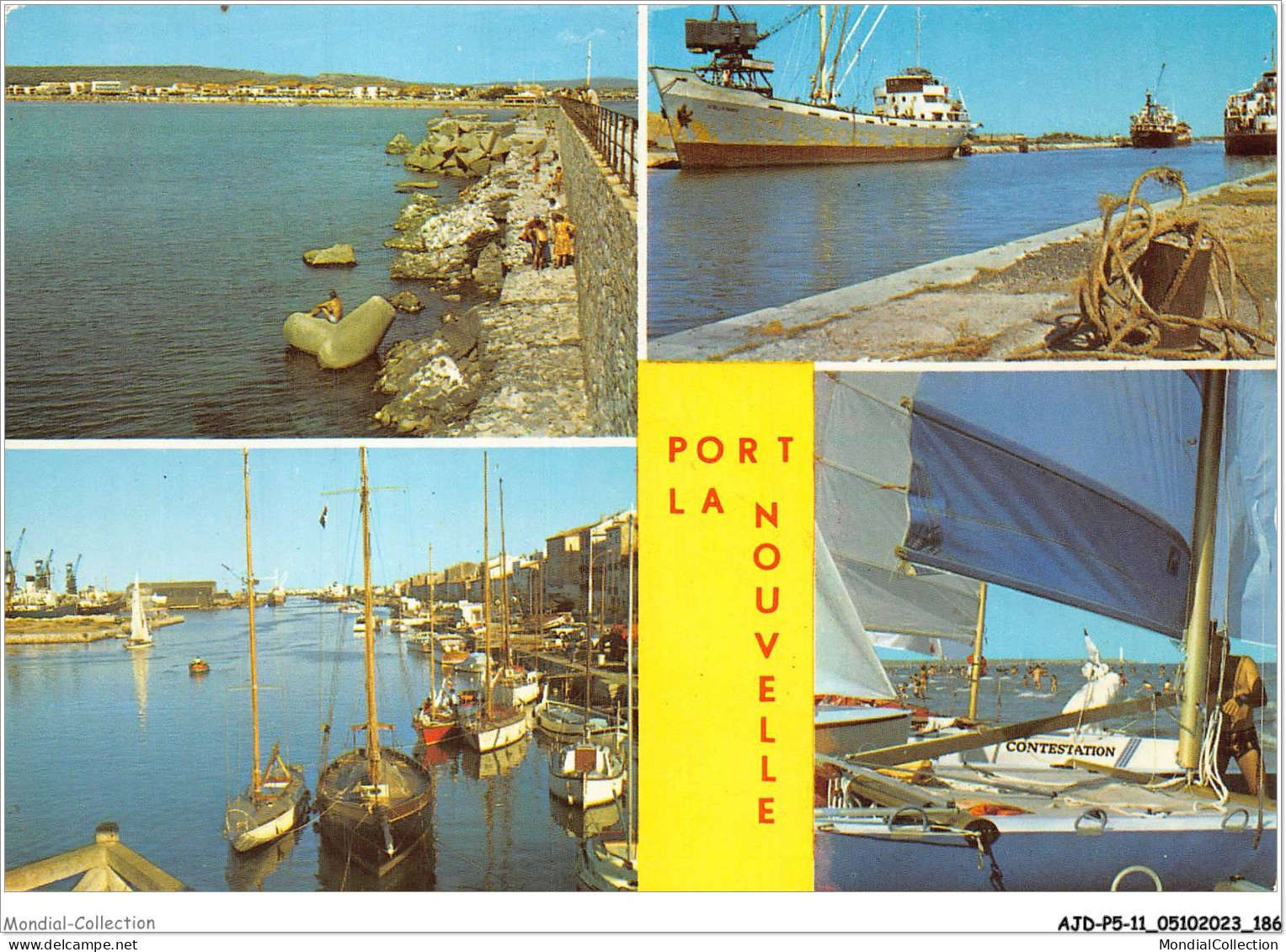 AJDP5-11-0568 - PORT LA NOUVELLE - La Jetée - Le Canal - Le Port - La Plage  - Port La Nouvelle