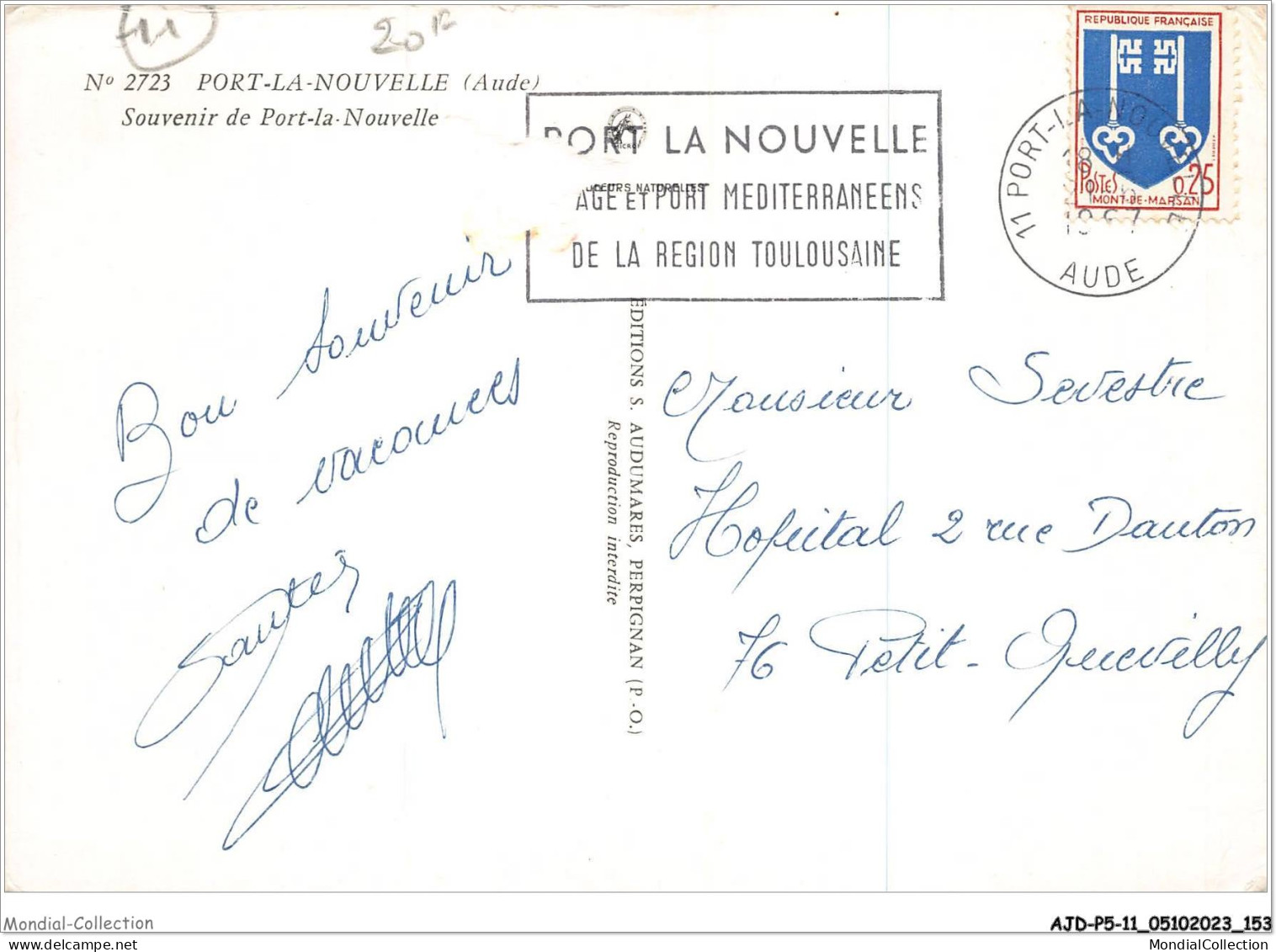 AJDP5-11-0551 - Souvenir De PORT LA NOUVELLE  - Port La Nouvelle