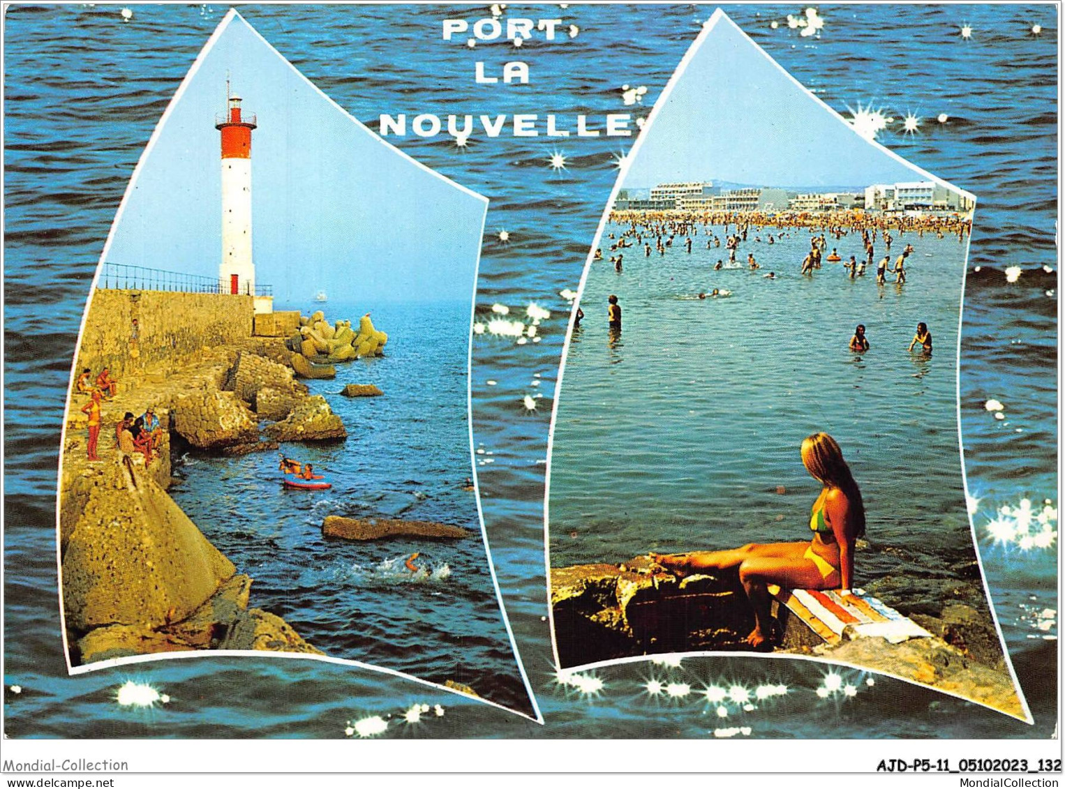 AJDP5-11-0541 - PORT LA NOUVELLE - La Plage - Le Phare  - Port La Nouvelle