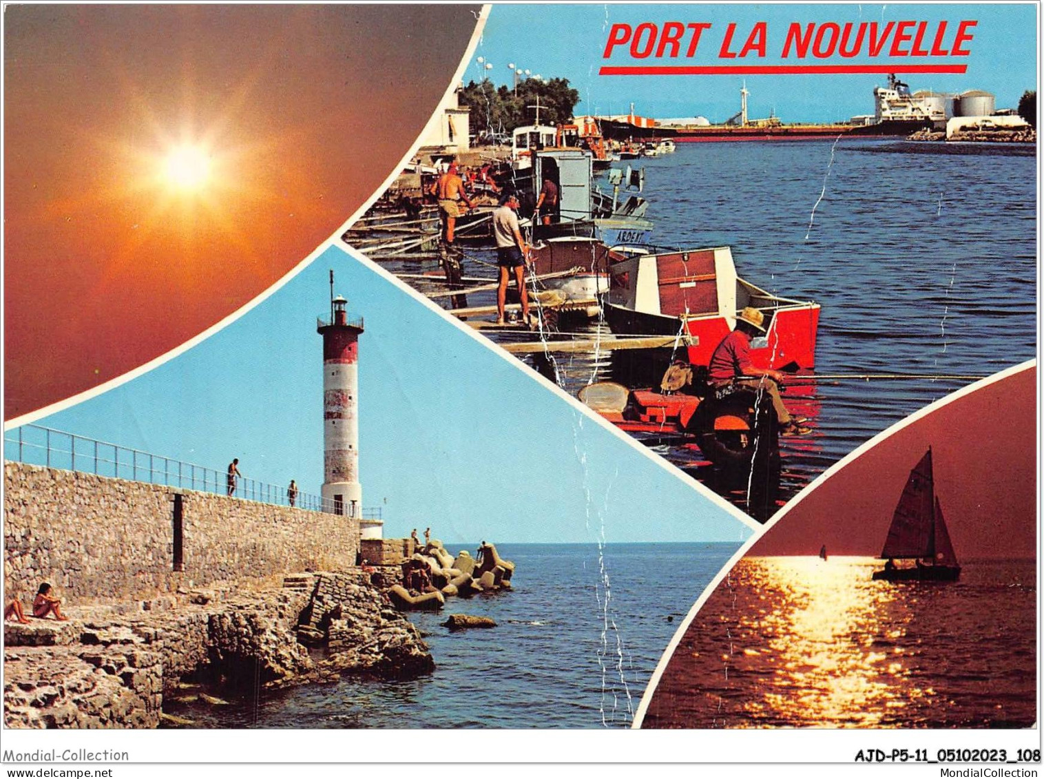 AJDP5-11-0529 - PORT LA NOUVELLE - Le Port Et La Jetée  - Port La Nouvelle