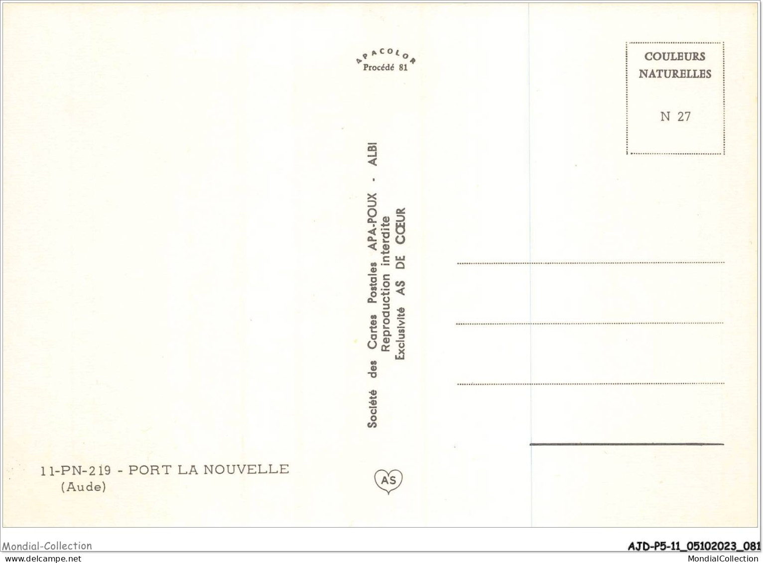 AJDP5-11-0515 - PORT LA NOUVELLE  - Port La Nouvelle