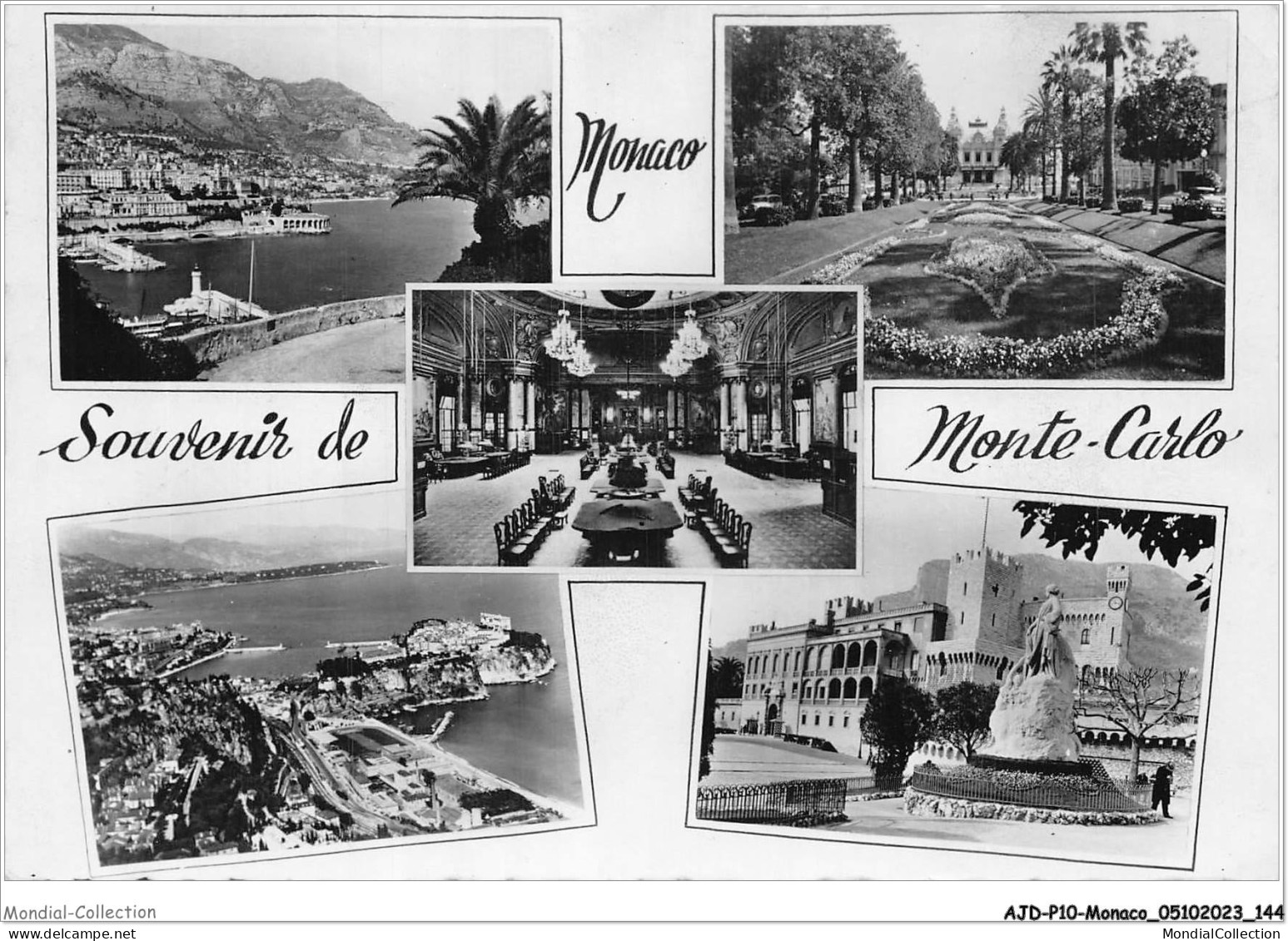 AJDP10-MONACO-1057 - Souvenir De Monaco - Monte-carlo  - Panoramische Zichten, Meerdere Zichten