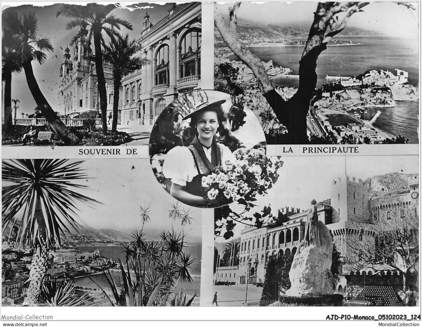 AJDP10-MONACO-1047 - Souvenir De La Principauté  - Mehransichten, Panoramakarten