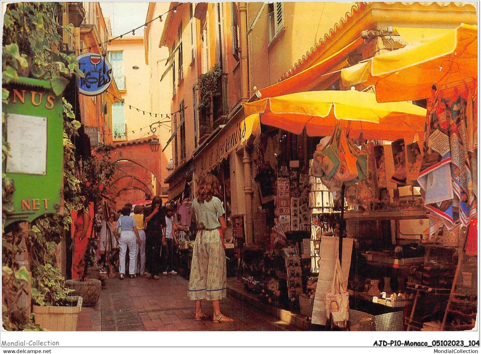 AJDP10-MONACO-1037 - MONACO - Ruelle Du Rocher  - Terraces