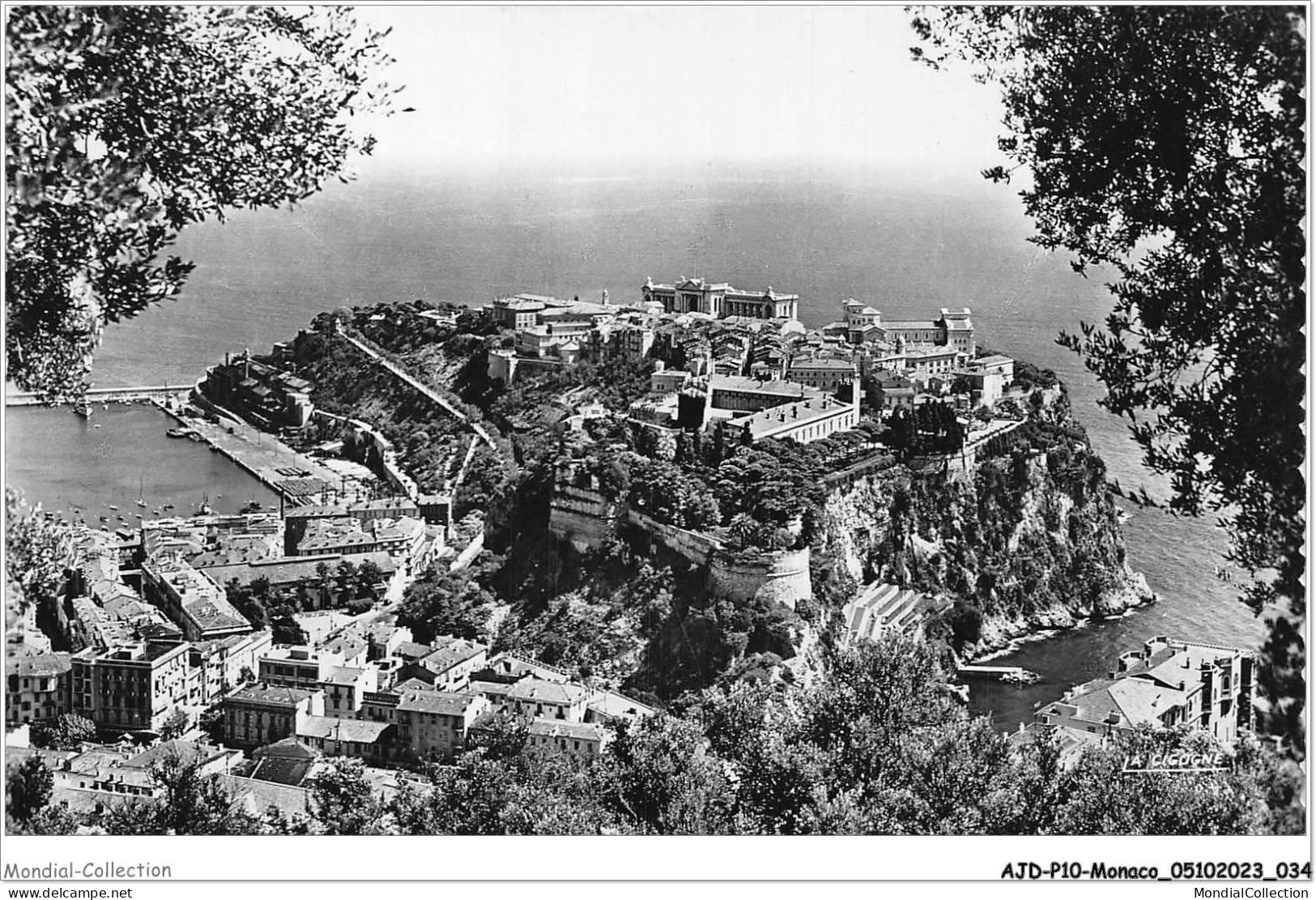 AJDP10-MONACO-1002 - MONACO - Ville Sur Son Rocher  - Panoramische Zichten, Meerdere Zichten