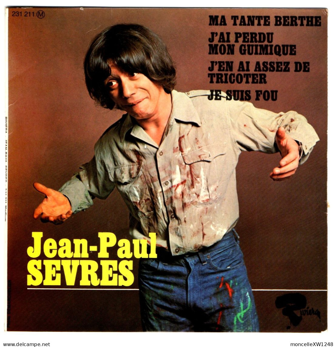 Jean-Paul Sèvres - 45 T EP Ma Tante Berthe (1966) - 45 Rpm - Maxi-Singles