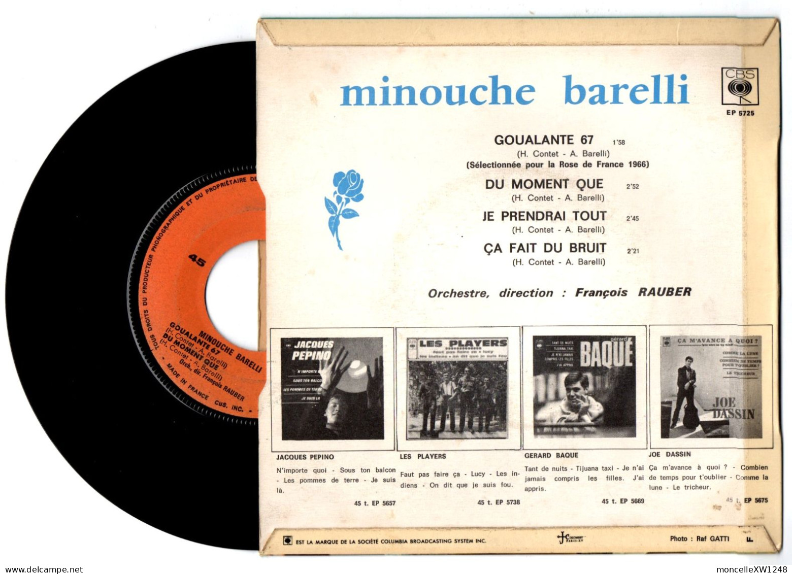 Minouche Barelli - 45 T EP Goualante 67 (1966) - 45 Rpm - Maxi-Single