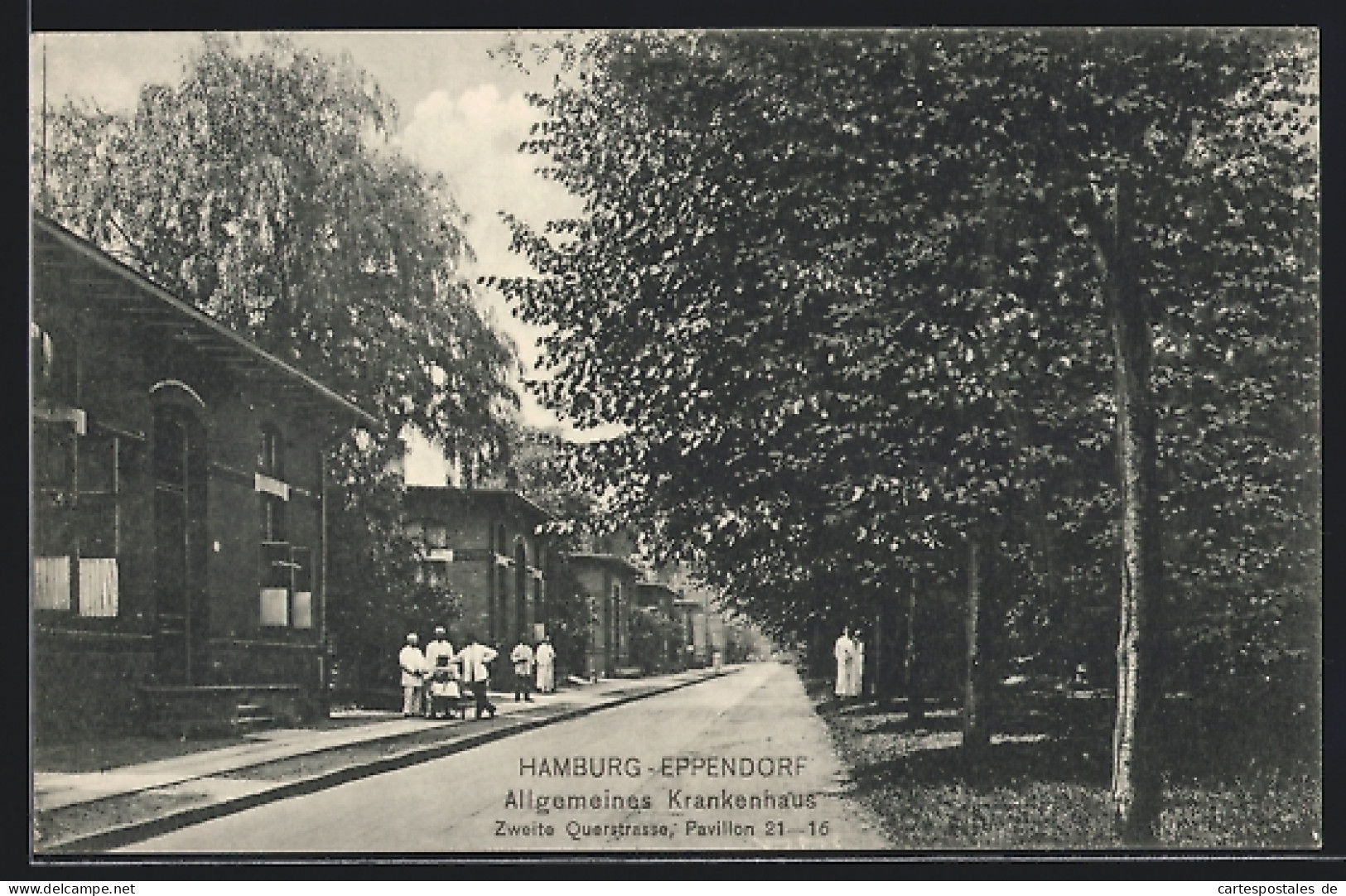 AK Hamburg-Eppendorf, Allgemeines Krankenhaus, Zweite Querstrasse Pavillon 21-16  - Eppendorf