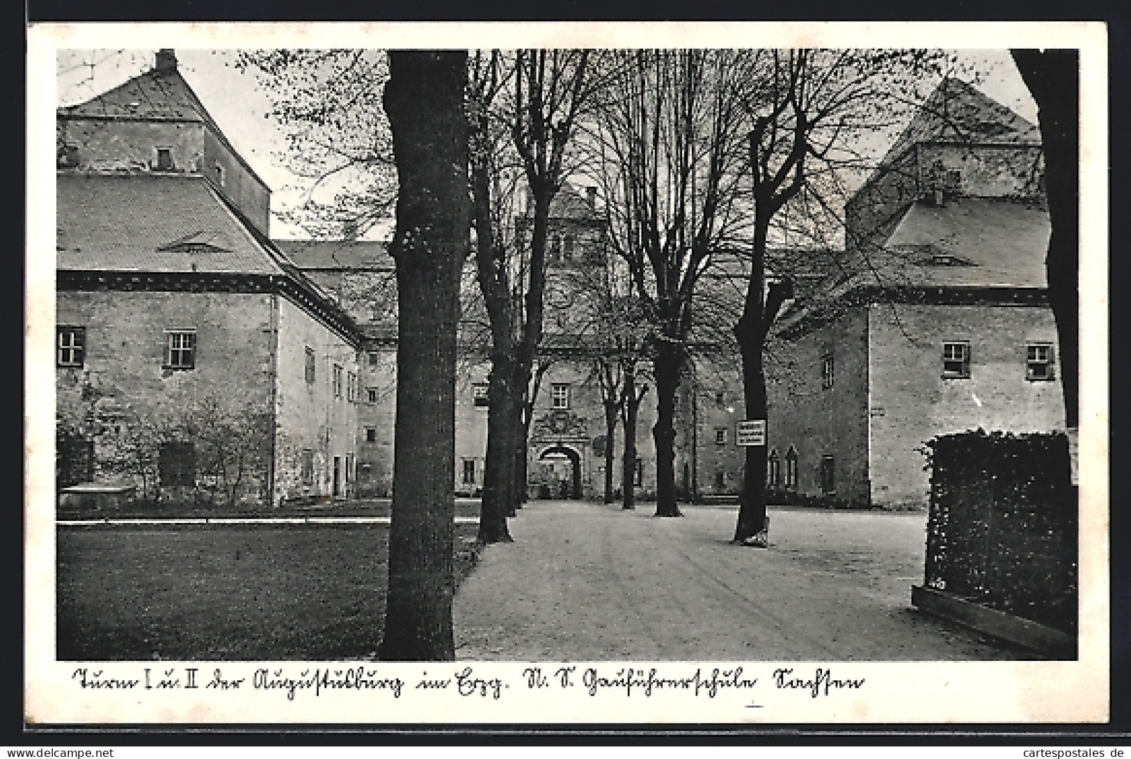 AK Augustusburg I. Erzg., Turm I. Und II., N.S. Gauführerschule Sachsen  - Augustusburg