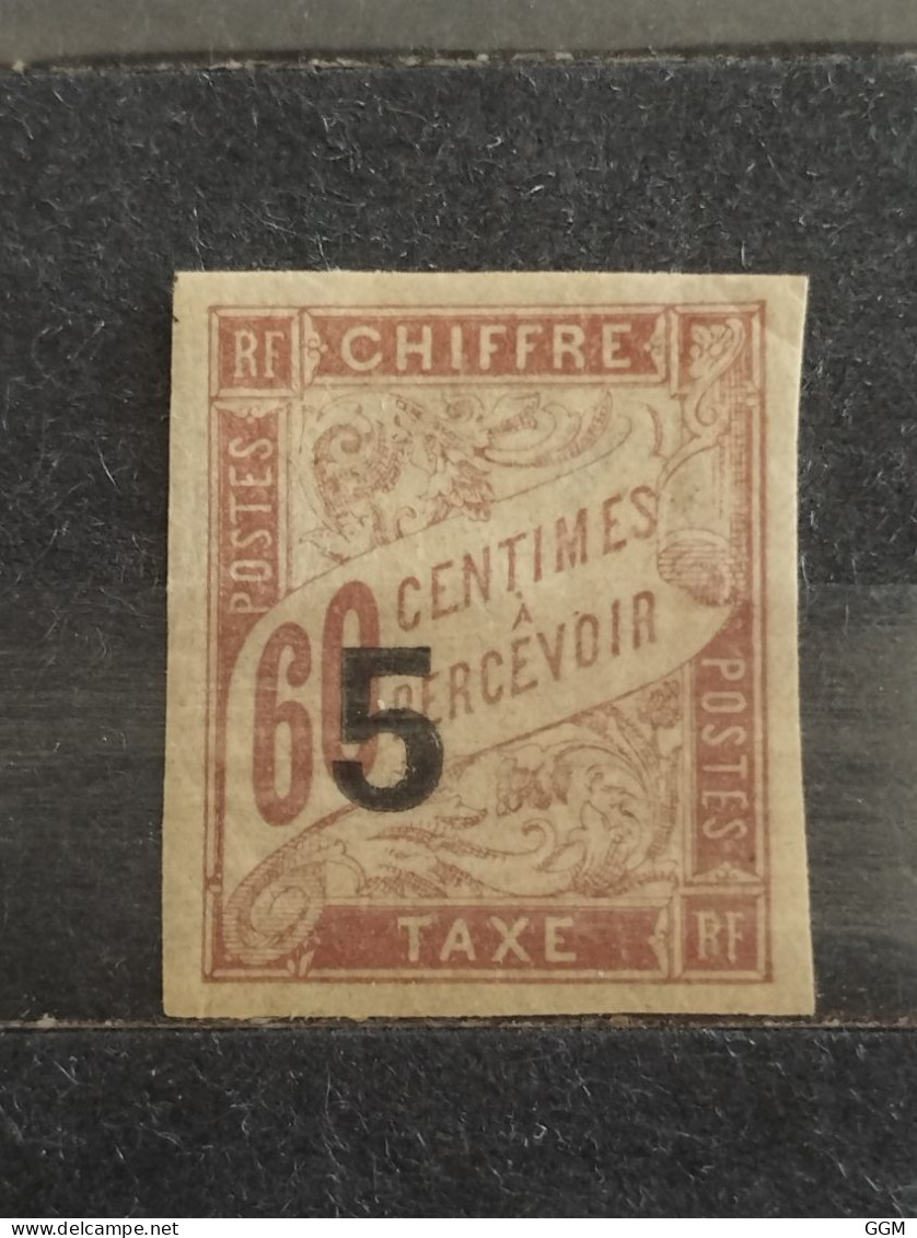 1893. Francia. Indochina. Chiffre-taxe 60 Centimes Surchargé 5. Nuevo * - Unused Stamps