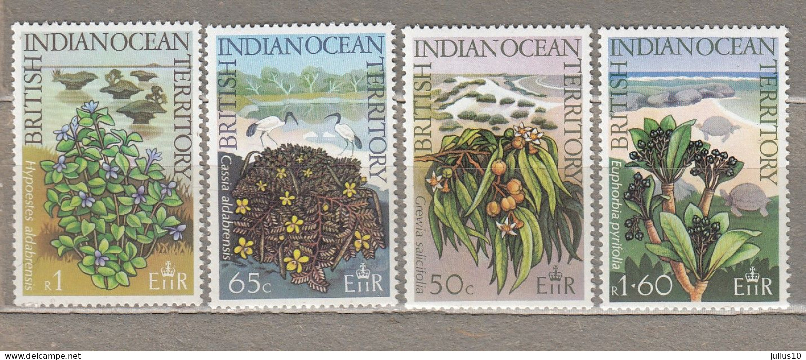 BIOT 1975 Plants MNH(**) Mi 78-81 #33955 - Britisches Territorium Im Indischen Ozean