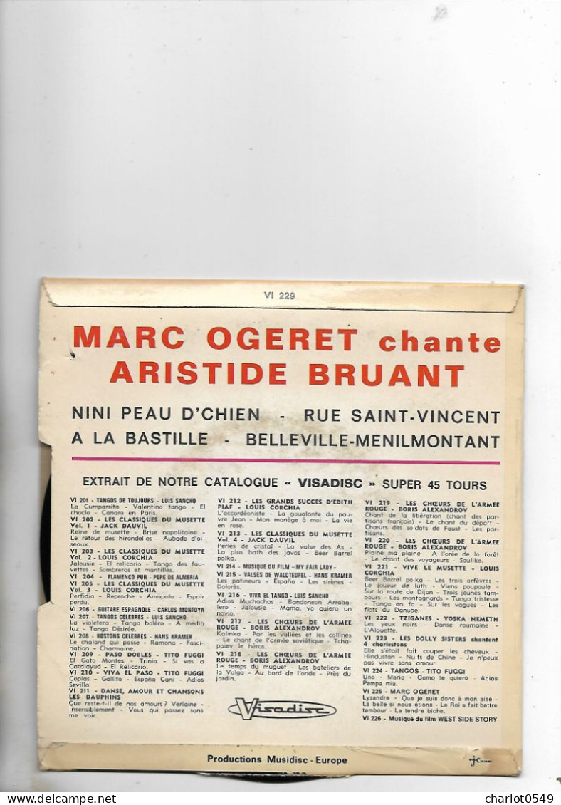 4 Titres Marc Ogeret - Andere & Zonder Classificatie