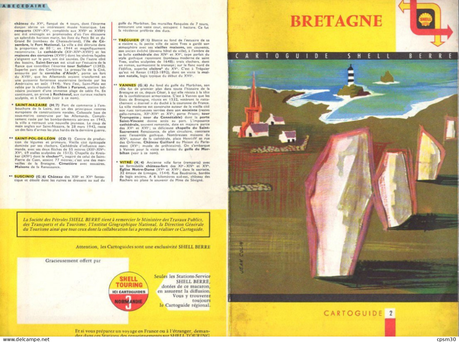 Carte Routière, Cartes De France Par Schell, Avec 10 Cartes, 1/100.000 Sans Pochette - Roadmaps