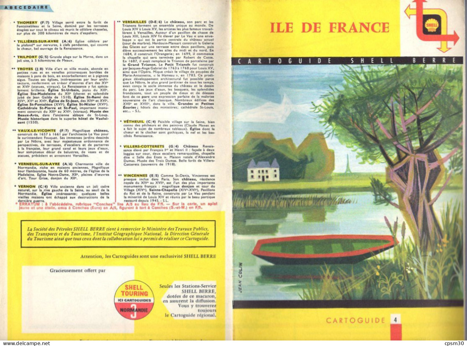 Carte routière, cartes de France par Schell, avec 10 cartes, 1/100.000 sans pochette