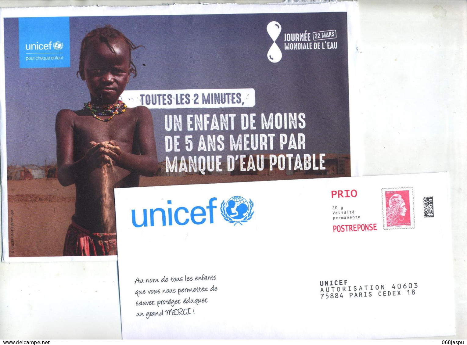 Pap Réponse Yseultyz Unicef + Destineo - Prêts-à-poster: Réponse