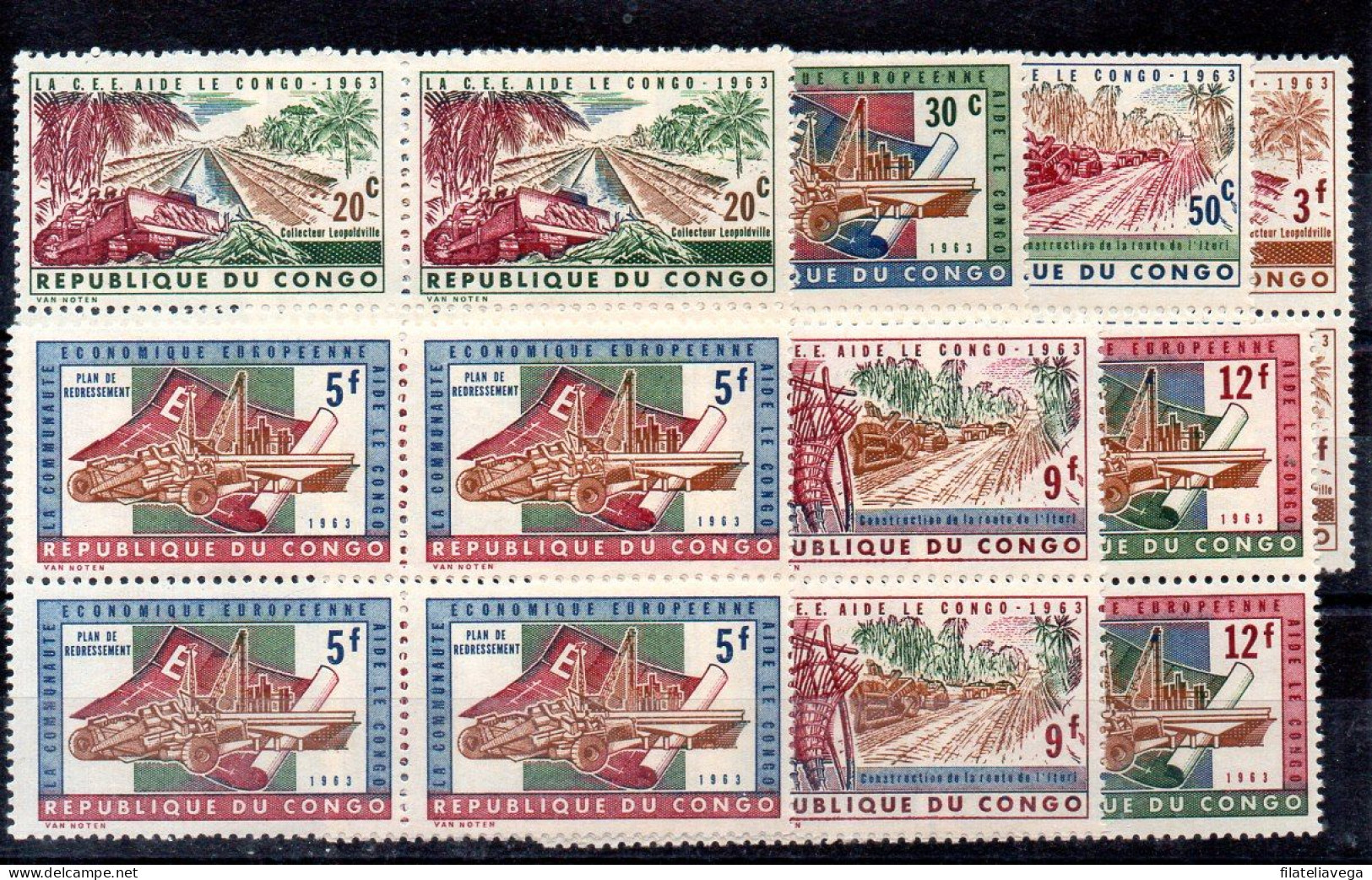 República Del Congo Bloque De Cuatro Nº Yvert 507/13 ** - Unused Stamps
