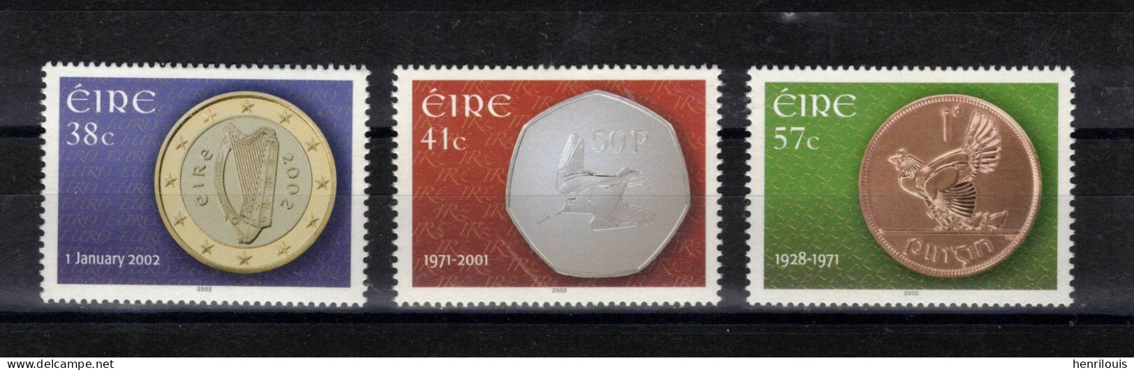 IRLANDE Timbres Neufs ** De 2002  ( Ref 1088 C ) Monnaies - Unused Stamps