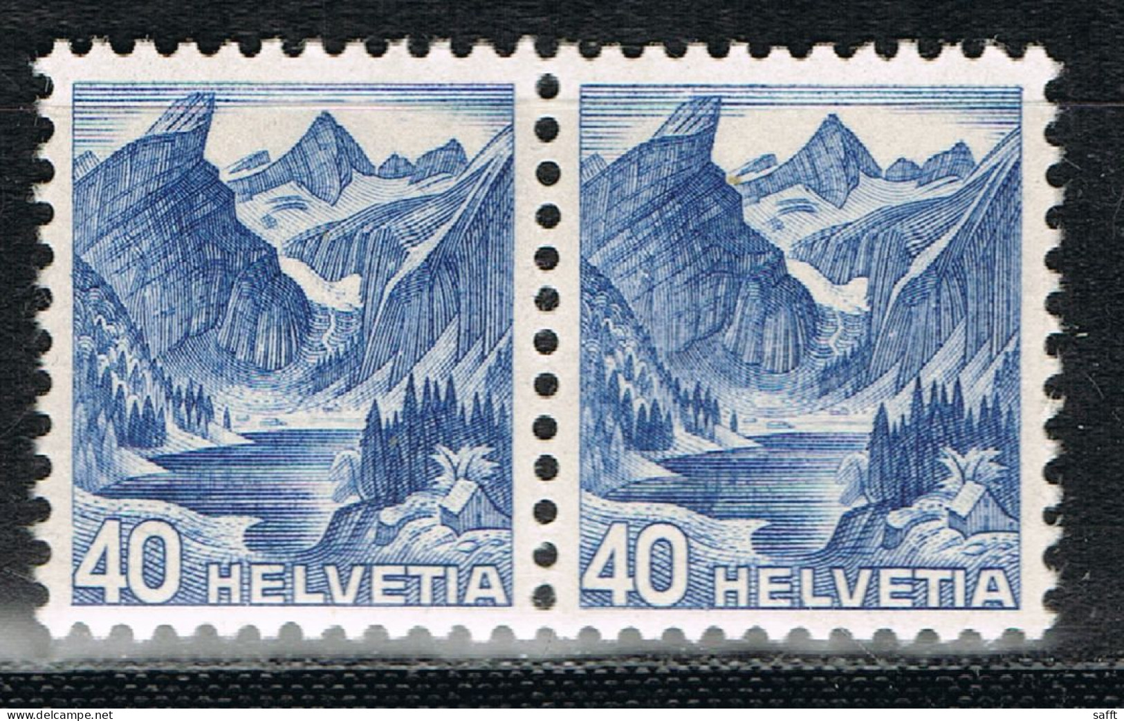 Schweiz 505 Postfrisch Im Paar, 40 Rp. Landschaften 1948 - Nuovi