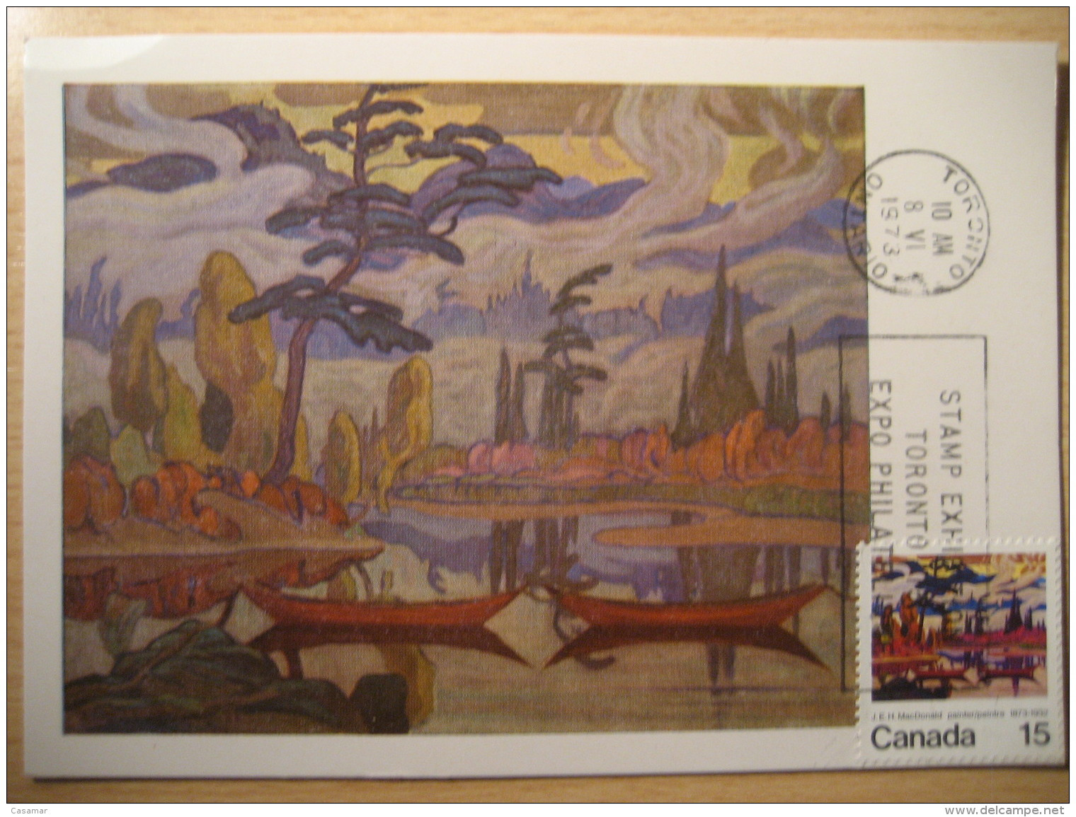 MACDONALD Painting TORONTO 1973 Maxi Maximum Card CANADA - Sonstige & Ohne Zuordnung